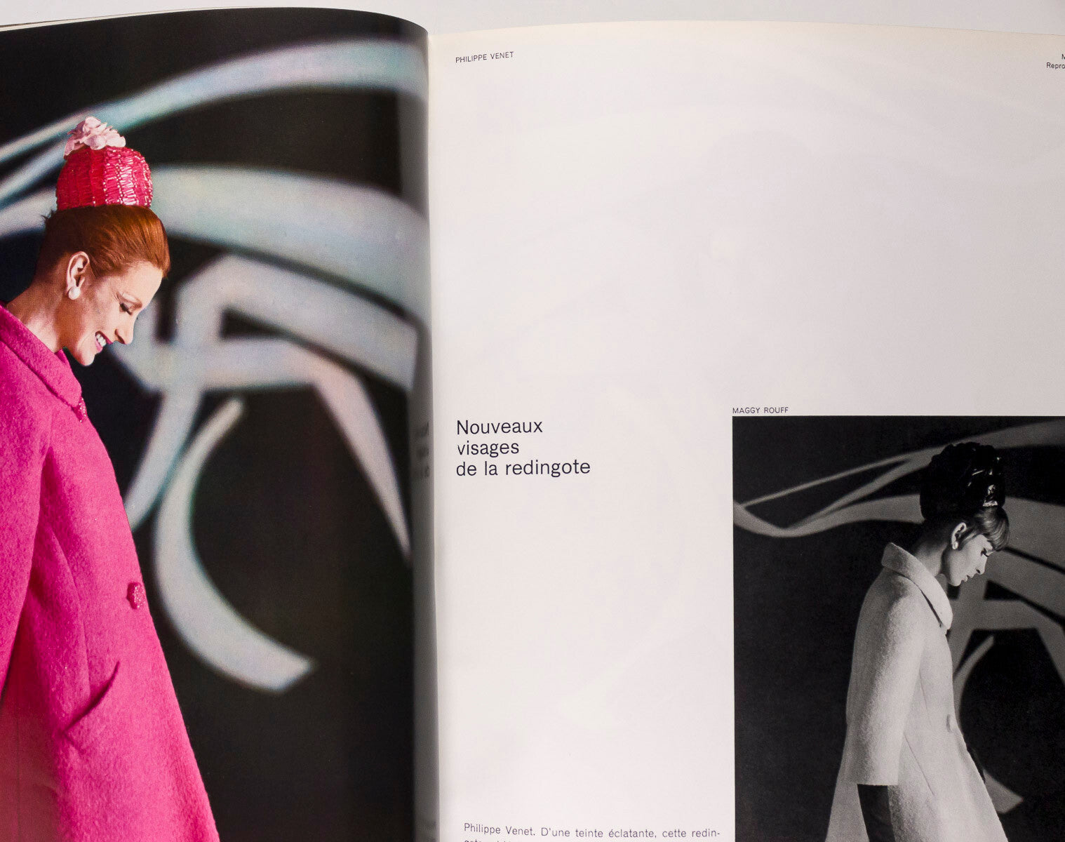 2 x Rene Gruau magazines - L'OFFICIEL March 1963 & Vogue March 1955
