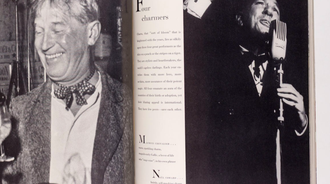 Mary Jane Russell VIVIEN LEIGH Marlene Dietrich VOGUE 1955 November NOEL COWARD