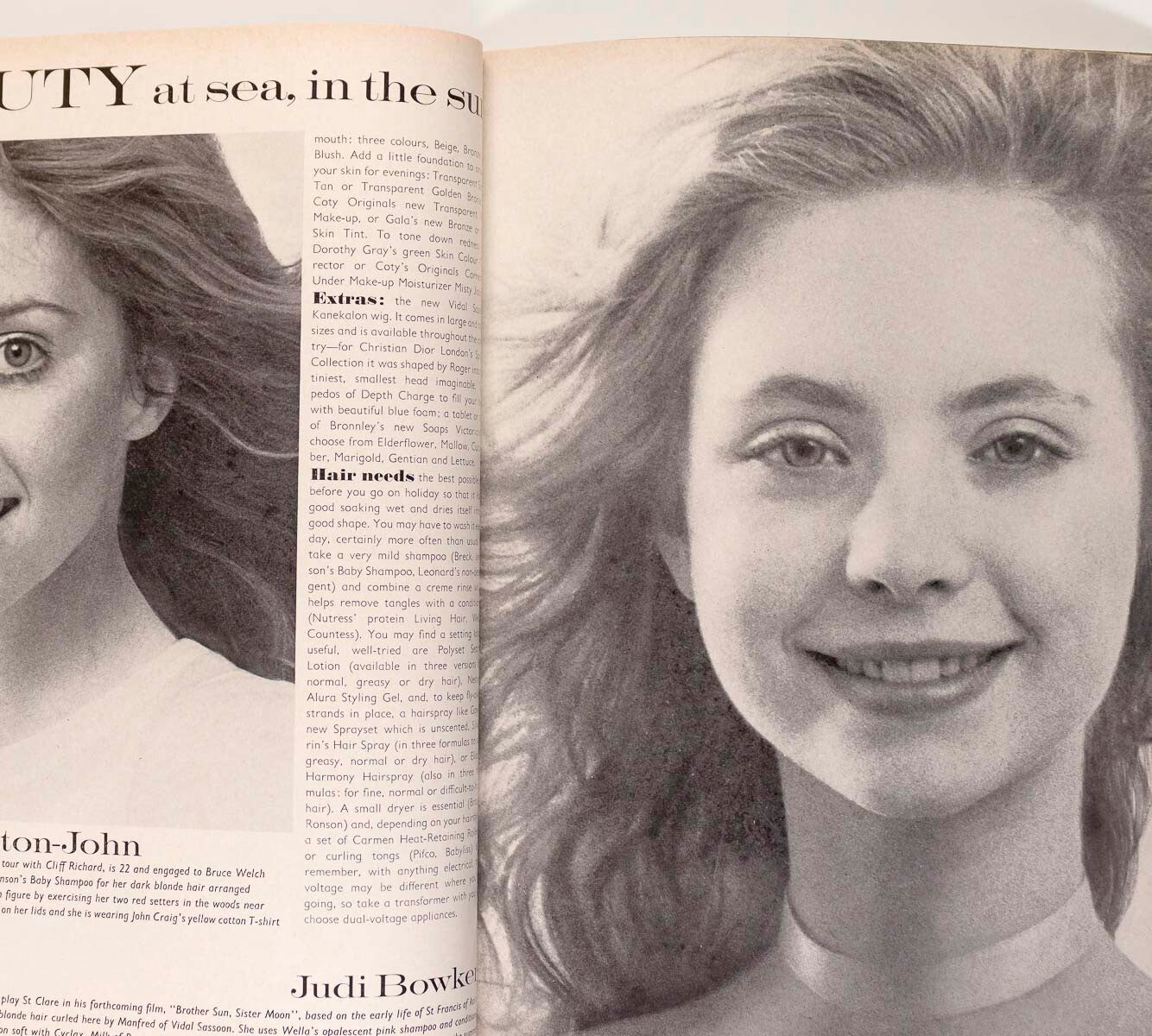 INGRID BOULTING Olivia Newton John ELIZABETH TAYLOR David Bailey VOGUE magazine