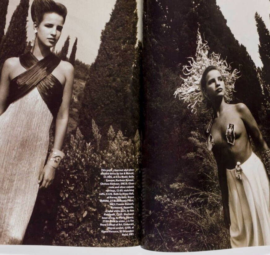 Yasmin Le Bon ISABELLE PASCO Adjani  TATLER December 1989 THOMAS PYNCHON Estefan