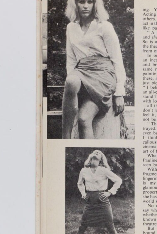 PAULINE BOTY pop art MARILYN MONROE Rare interview photo's UK men's magazine 60s