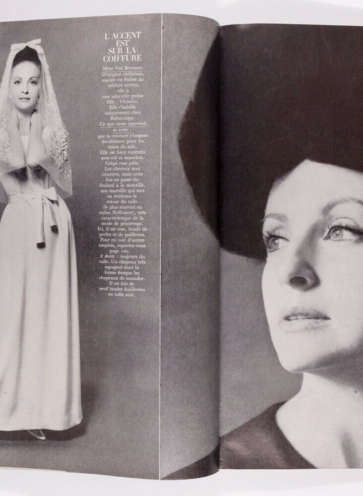 Tania Mallett USTINOV Fiona Campbell-Walter PARIS VOGUE 1964 Givenchy BALENCIAGA