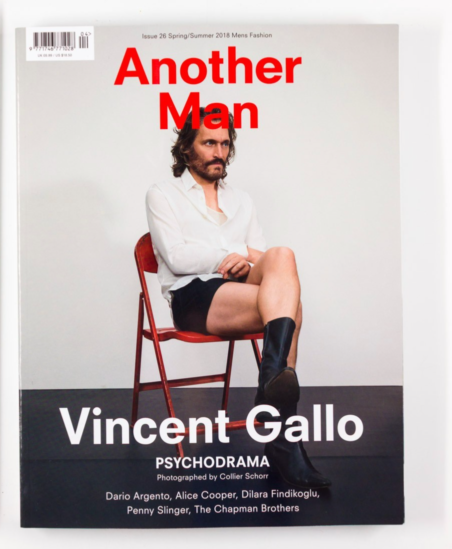 VINCENT GALLO Dario Argento ALICE COOPER AnOther Man 26 2018 Chapman Brothers UK