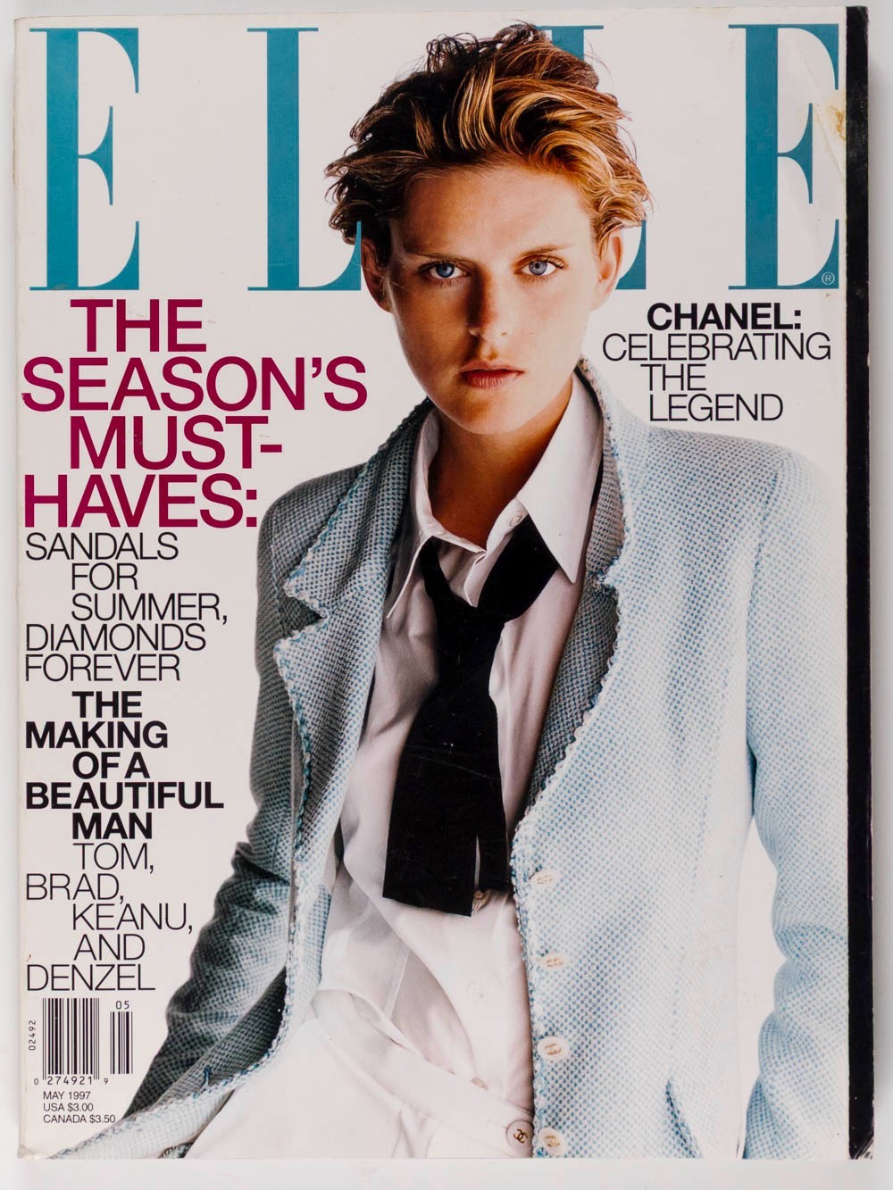 STELLA TENNANT Michelle Behennah KEANU REEVES Elle May 1997 magazine COCO CHANEL