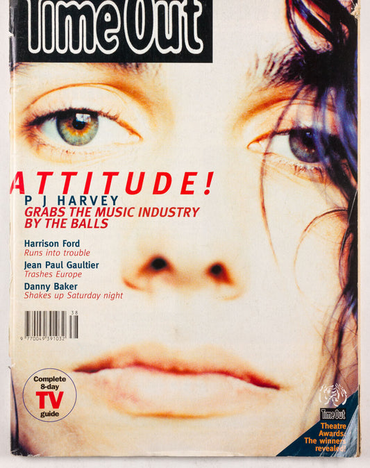 PJ HARVEY Jean Paul Gaultier HARRISON FORD Danny Baker TIME OUT magazine 1990's