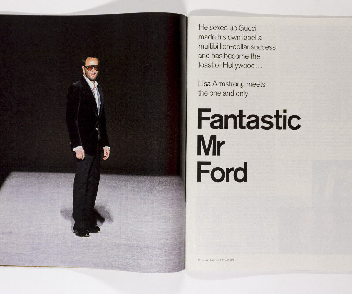 KARL LAGERFELD Ines de Fressange TOM FORD Charlotte Rampling TELEGRAPH MAGAZINE