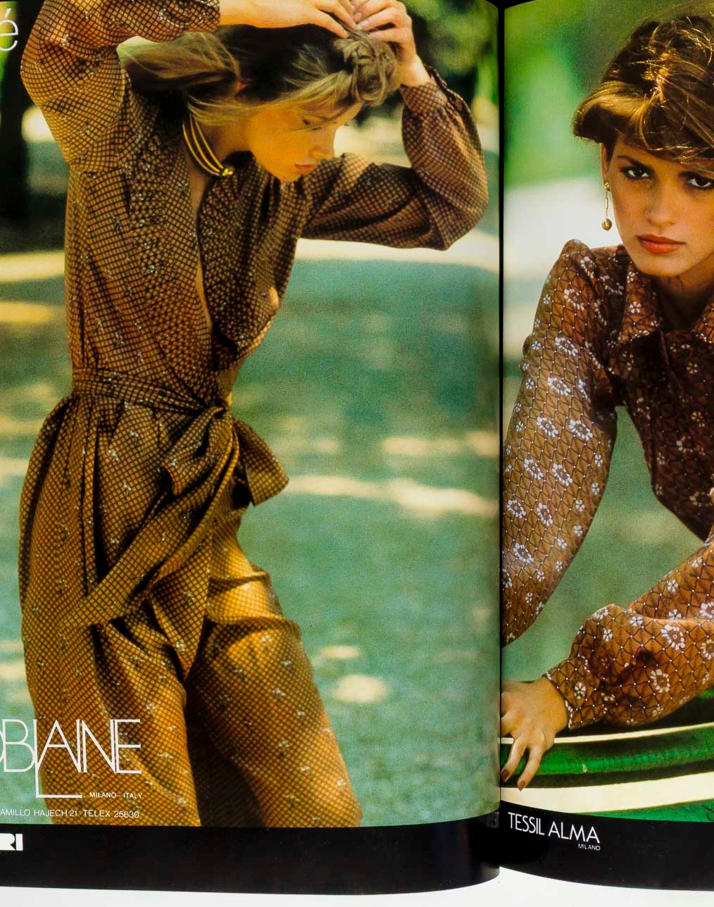 Michelle Stevens GIA CARANGI Alta Moda HARPER'S BAZAAR ITALIA September 1978 vtg