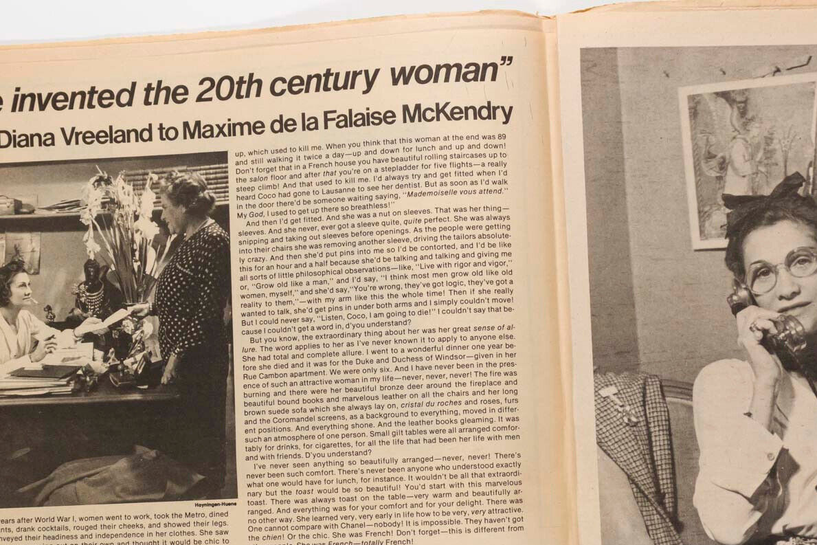 Diana Ross CHANEL Vreeland YSL Polanski STEHEN BURROWS Interview 1976 September