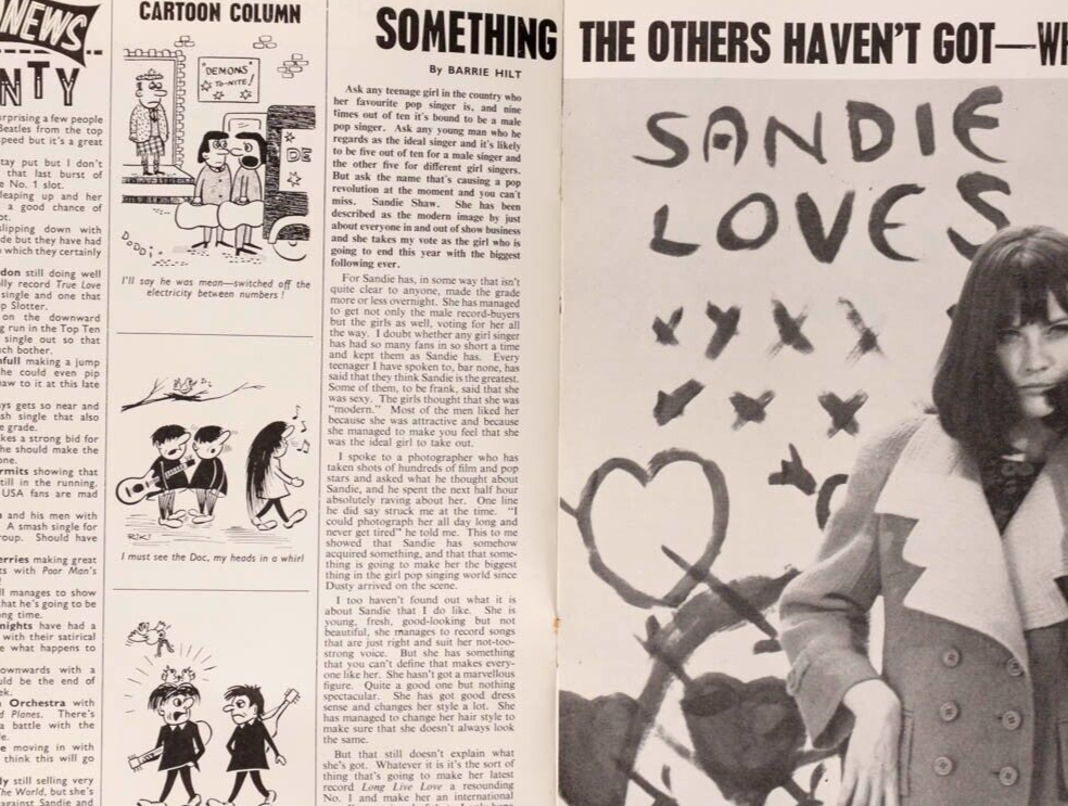 Sandie Shaw THE BEATLES Rolling Stones POP WEEKLY Marianne Faithfull EVERLY BROS