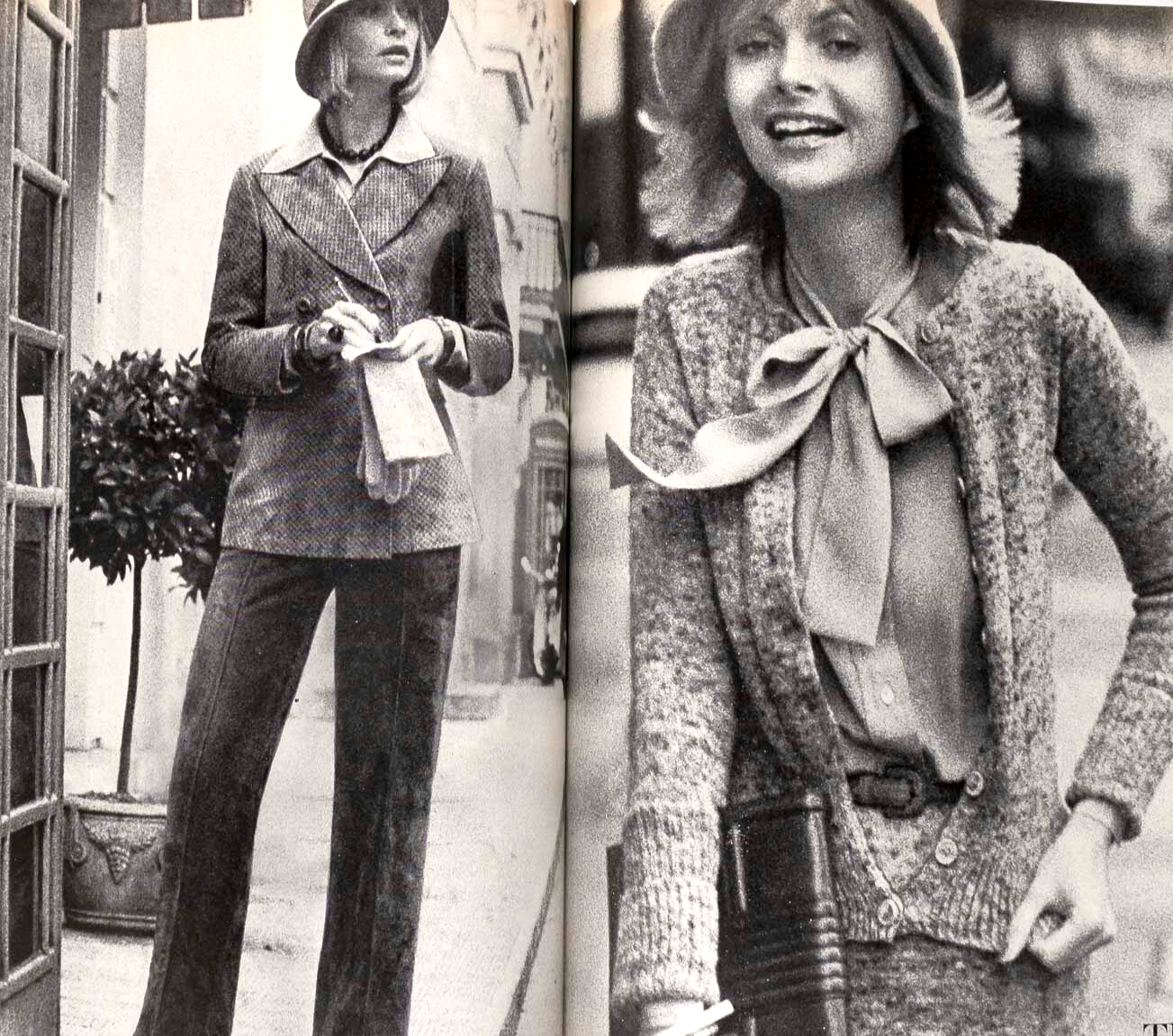 Ingrid Boulting MARC BOLAN Sellers MAGGIE SMITH  Vogue December 1972 Marsha Hunt