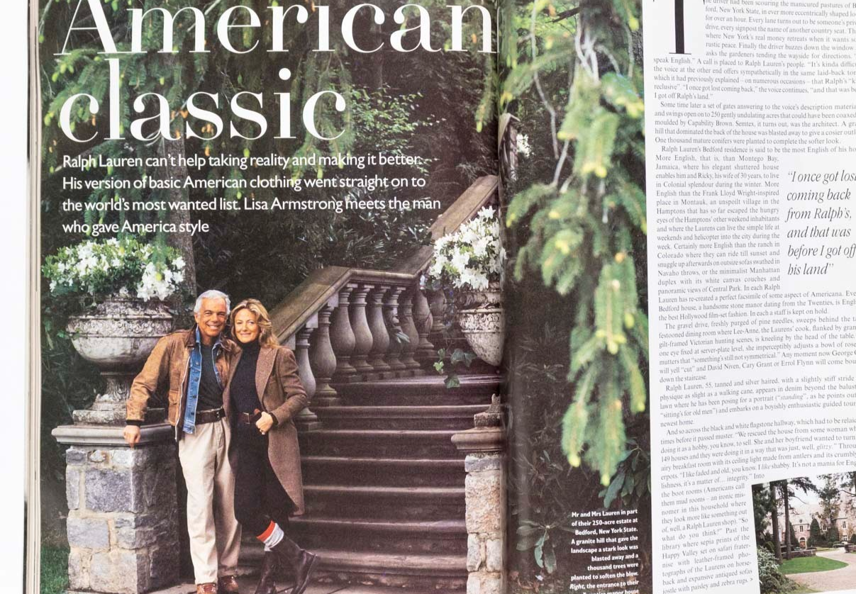 Nadja Auermann RALPH LAUREN Zadrick VOGUE September 1994 Linda Evangelista REYER