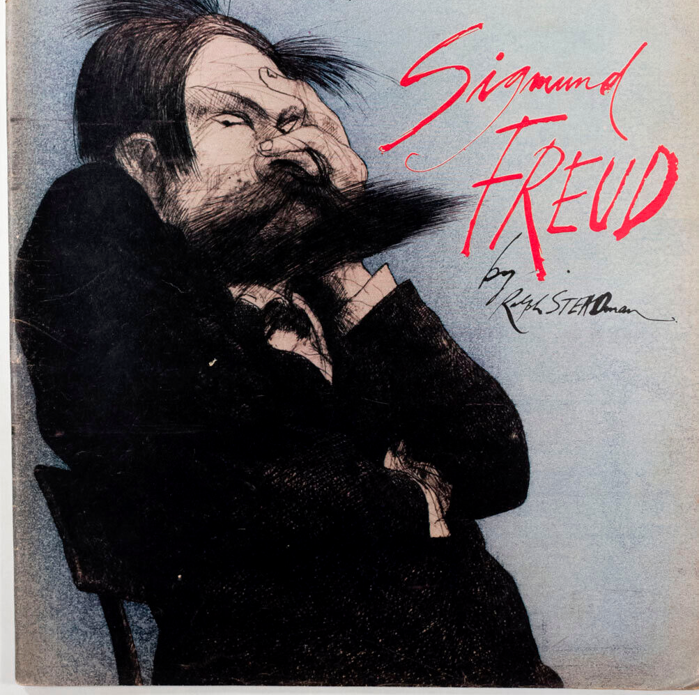 SIGMUND FREUD by RALPH STEADMAN Elizabeth Ward PETER SNOW vtg TELEGRAPH MAGAZINE