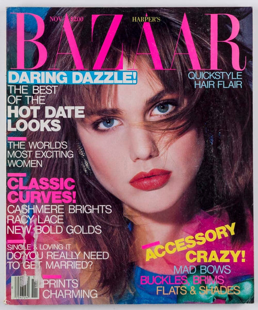 Sandra Zatezalo BRIGITTE NIELSEN Brooke Shields US HARPERS Nov 1986 Gary Oldman