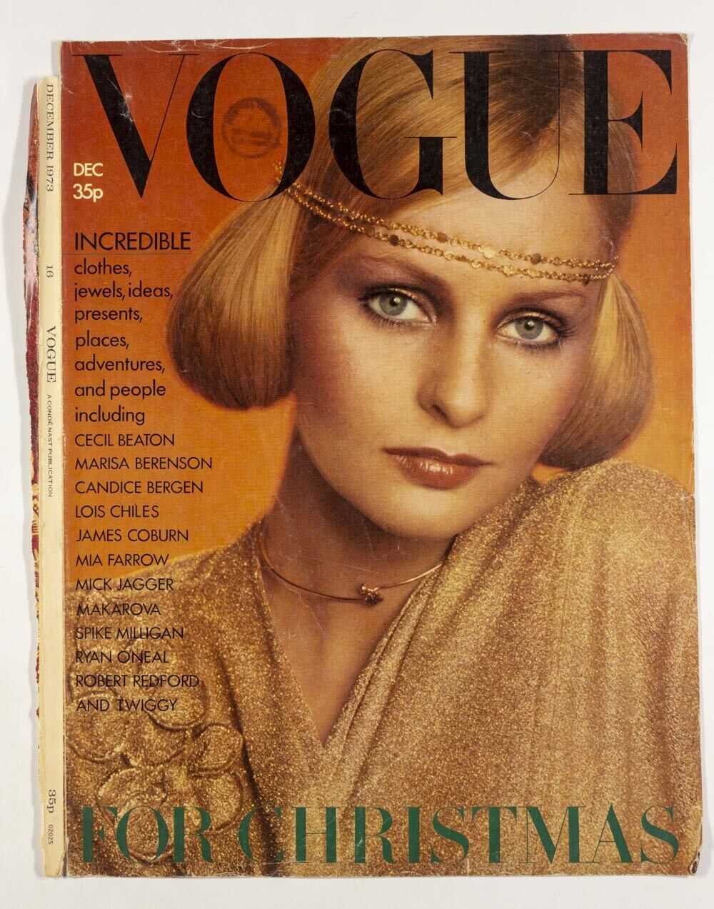 Eve Nielson in Sally Tuffin Barry Lategan Vogue magazine poster COVER PAGE ONLY