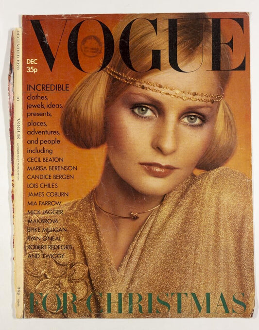 Eve Nielson in Sally Tuffin Barry Lategan Vogue magazine poster COVER PAGE ONLY