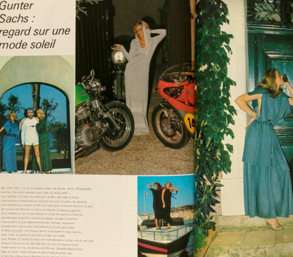 PETER USTINOV Guest edit PARIS VOGUE December 1975 January 1976 BOURDIN Newton
