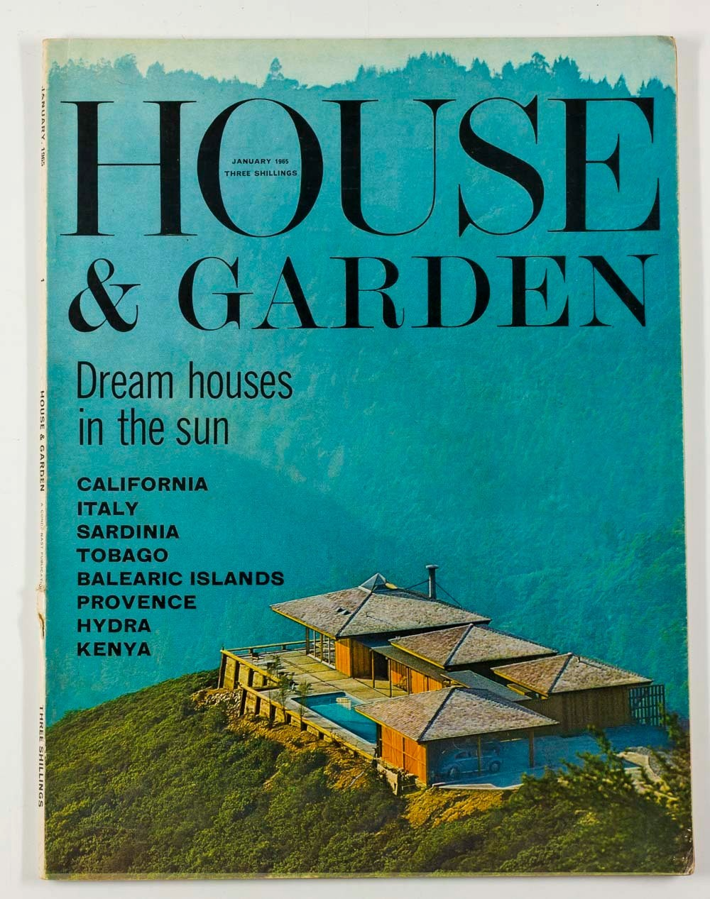 LEN DEIGHTON Norman Parkinson HYDRA House & Garden January 1965 St Tropez KENYA