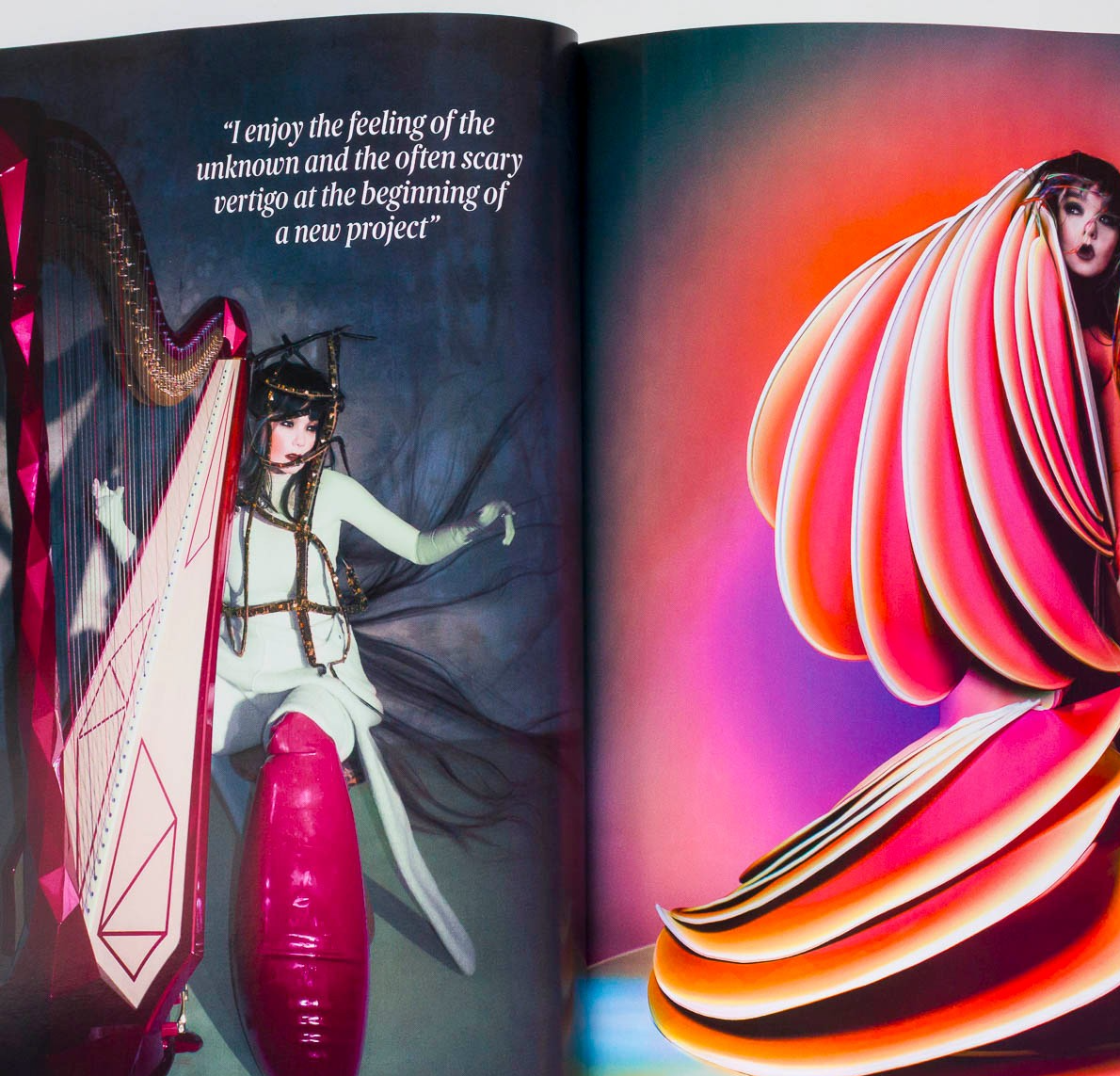 BJORK 1ST VOGUE  Margiela Merkin dress SCANDINAVIA April 2024  Galliano COUTURE
