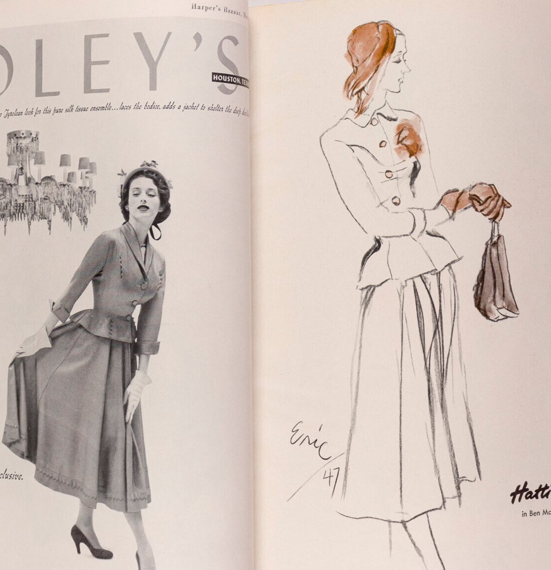 AVEDON Charles Addams BALENCIAGA Harpers March 1948 Vertes FLW Virginia Woolf