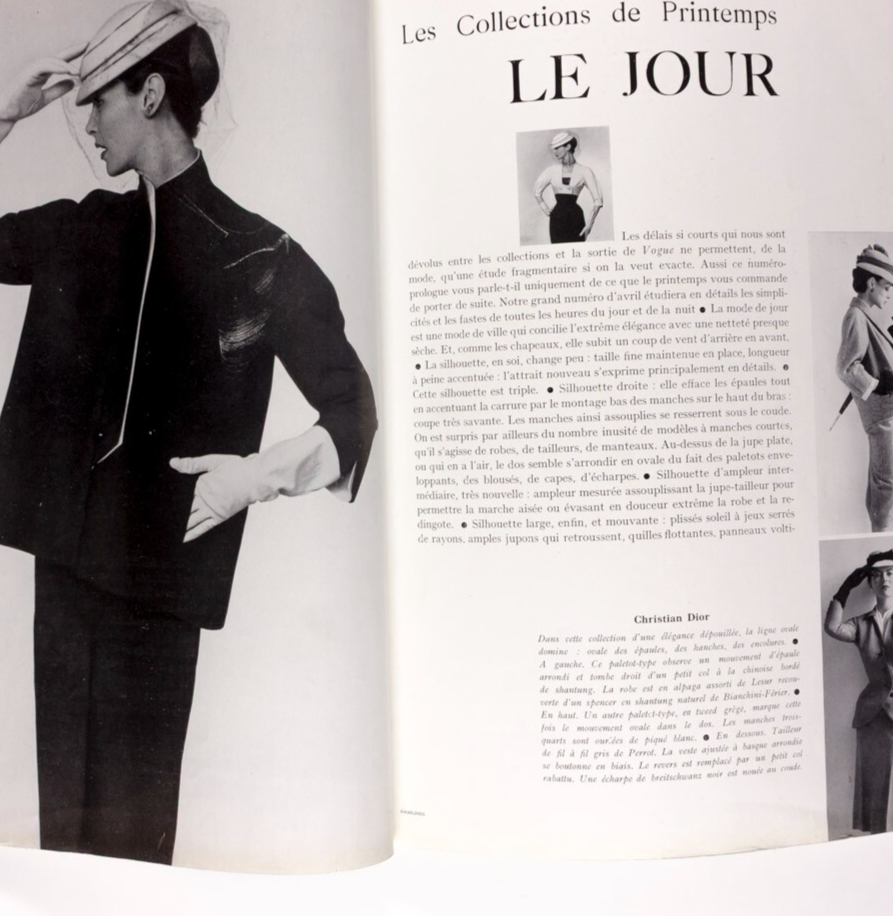 Balenciaga ROBERT DOISNEAU Tom Keogh PARIS VOGUE March 1951 Collections HERMES