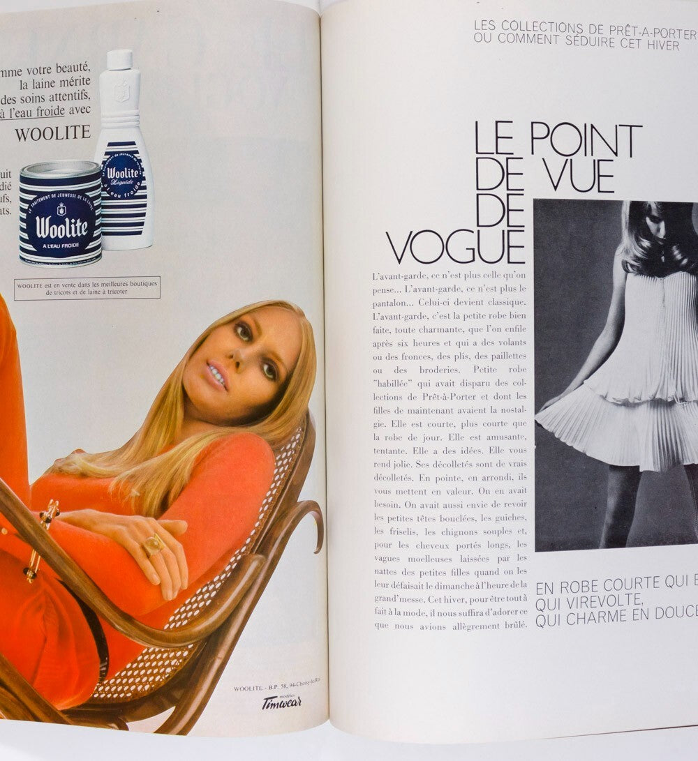 Catherine Deneuve GUY BOURDIN Jean Shrimpton SARAH MOON Paris Vogue August 1969