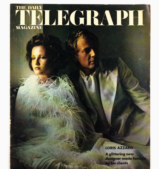 Loris Azzaro HELMUT NEWTON Jane Birkin BARDOT Brussels EEC Telegraph magazine UK