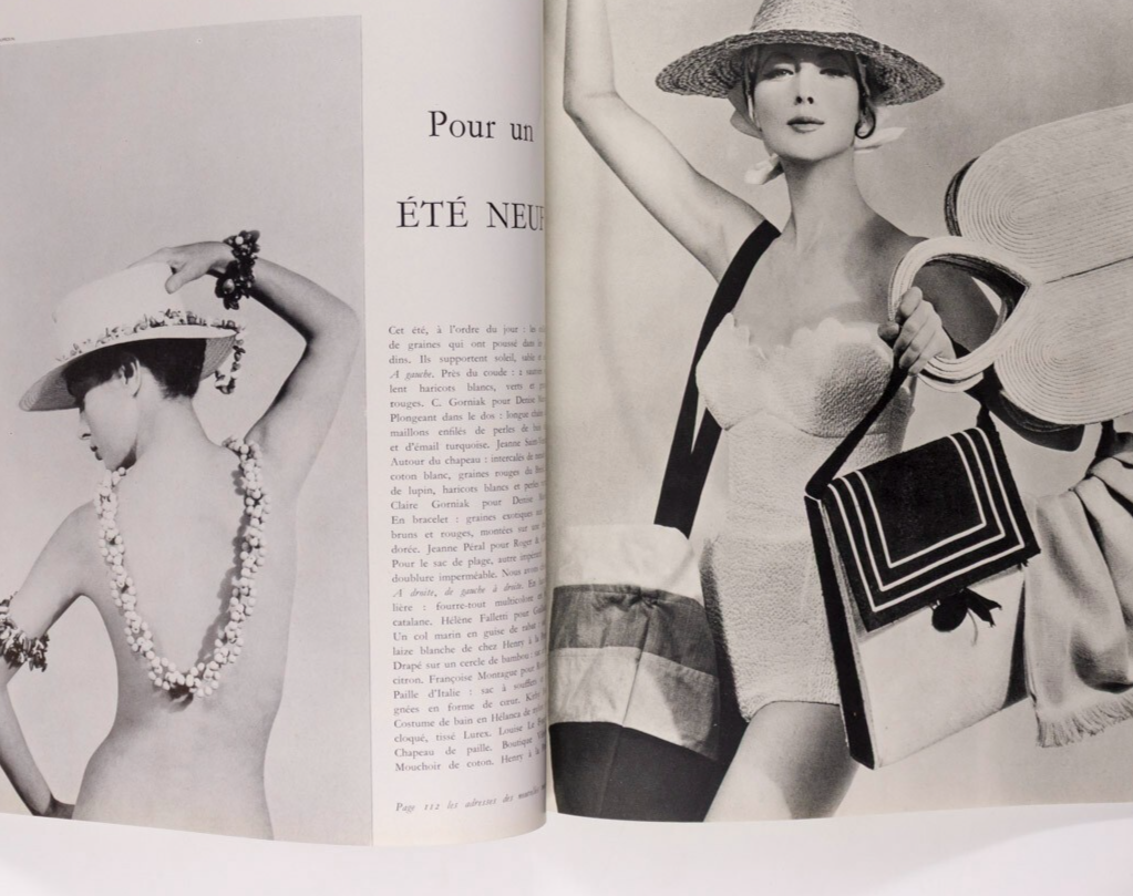 Rose Marie Le Quellec GUY BOURDIN Picasso PARIS VOGUE June 1958 Spain BELMONDO