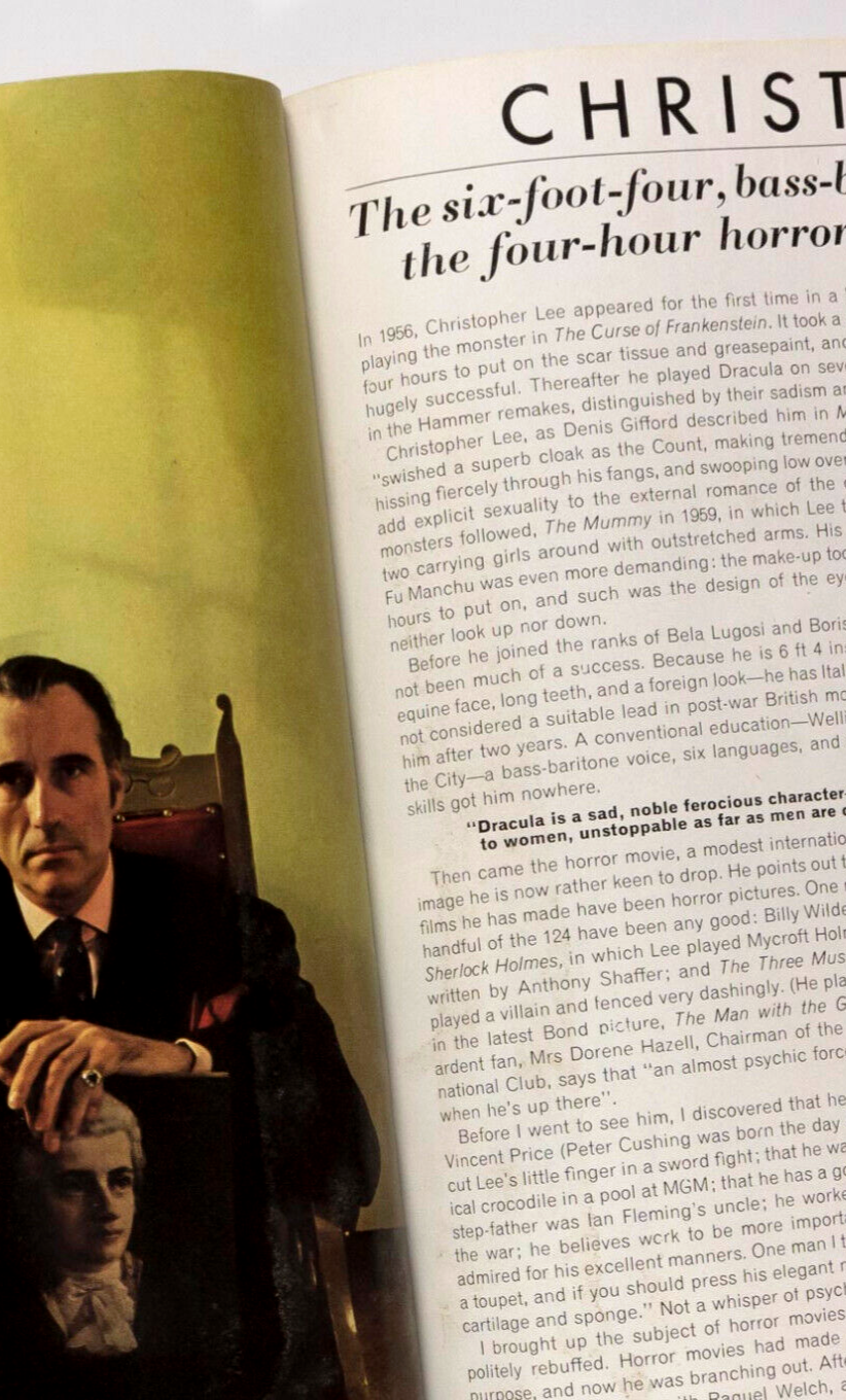 TWIGGY Norman Parkinson BIANCA JAGGER  Vogue December 1974  Christopher Lee ERTE