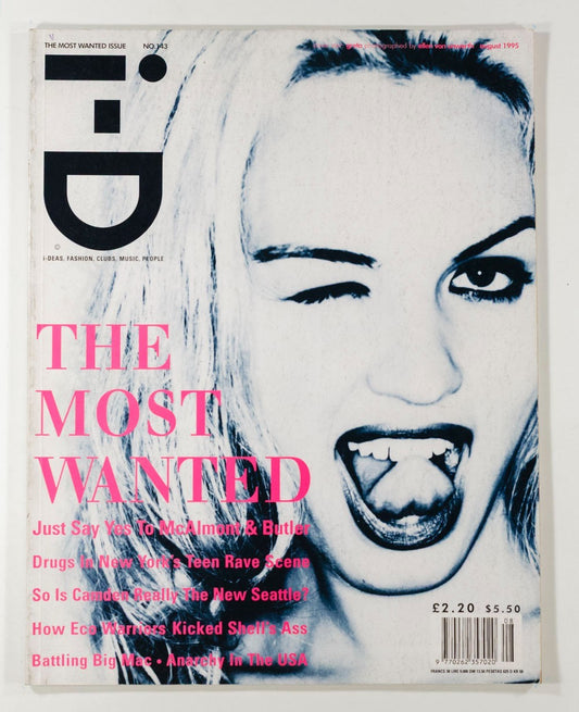 GRETA Ellen Von Unwerth CHLOE SEVIGNY Mark Borthwick i-D magazine August 1995 UK