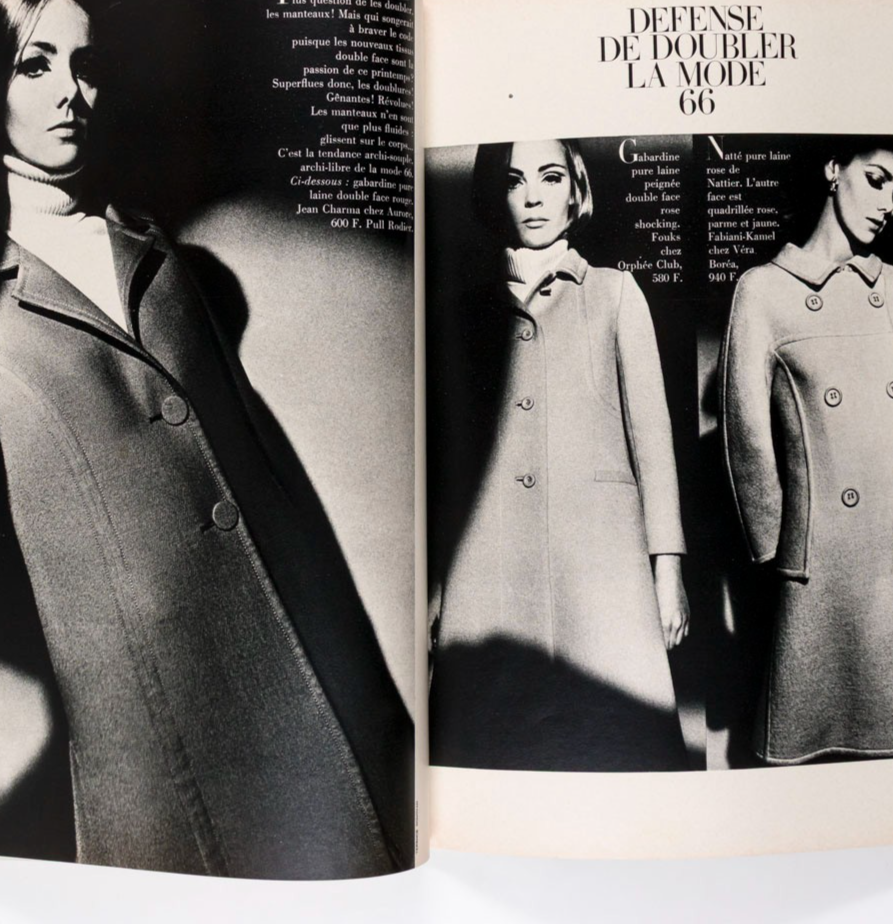 NICOLE DE LAMARGE Guy Bourdin TOM WOLSEY Paris Vogue February 1966 60th birthday