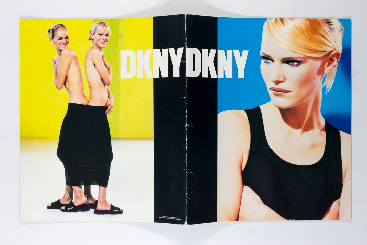 Emma Balfour MARK VANDERLOO Peter Lindbergh DKNY Spring 1996 lookbook catalogue