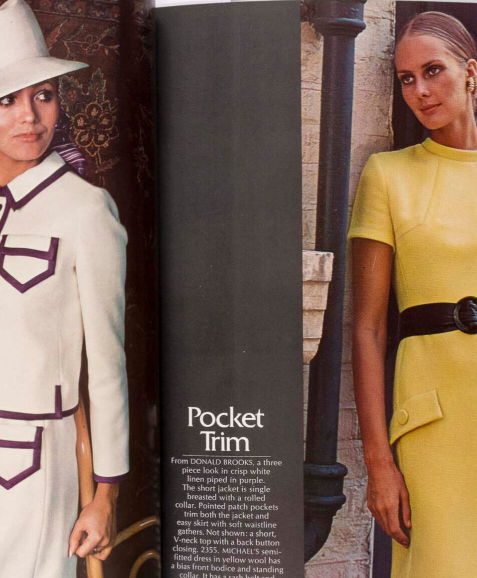 Marisa Berenson ANTONIO LOPEZ Couture SEAMING Kaftan VOGUE magazine Pattern book