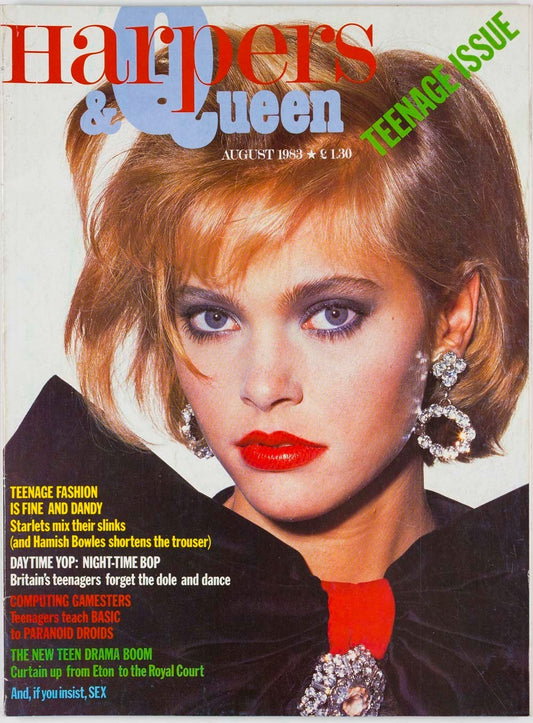 Sophie Ward RACHEL WEISZ Hamish Bowles HARPER'S & QUEEN August 1983 Fiorucci VTG