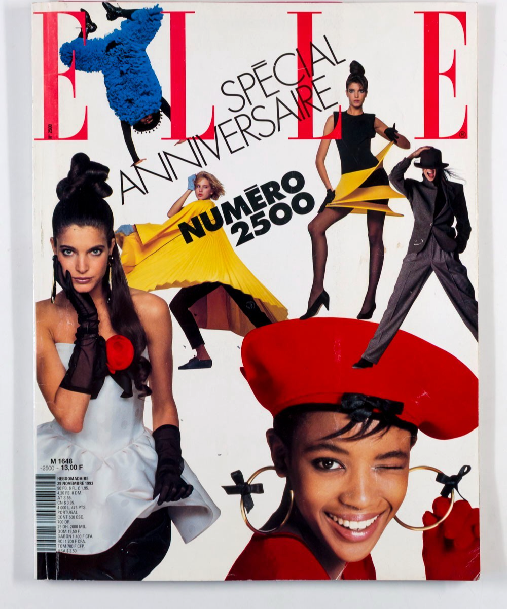 STEPHANIE SEYMOUR Naomi Campbell CHRISTY TURLINGTON Elle magazine NOVEMBER 1993