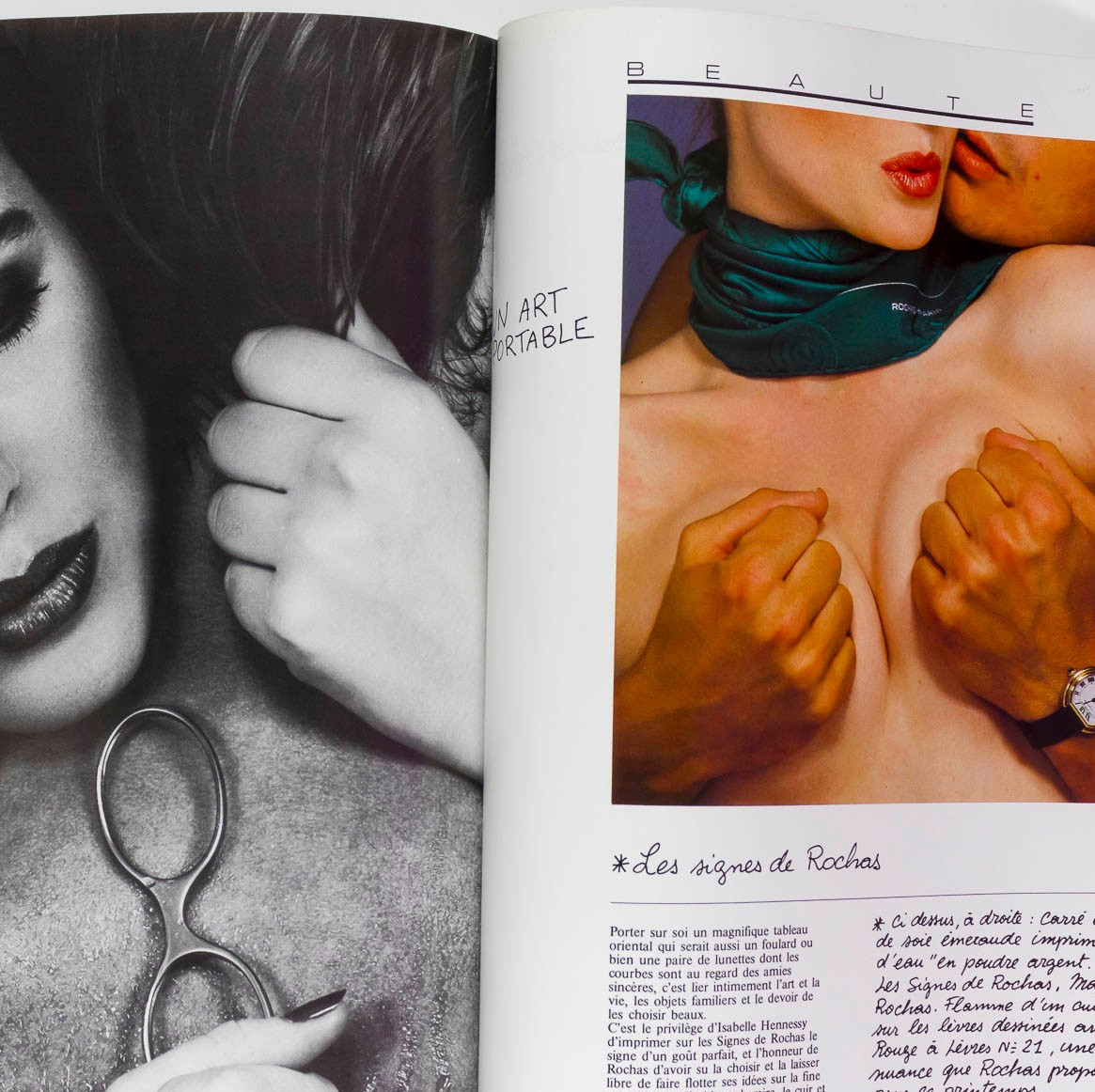Jacki Adams GUY BOURDIN Roman Polanski BRUCE WEBER Paris Vogue February 1982 VTG