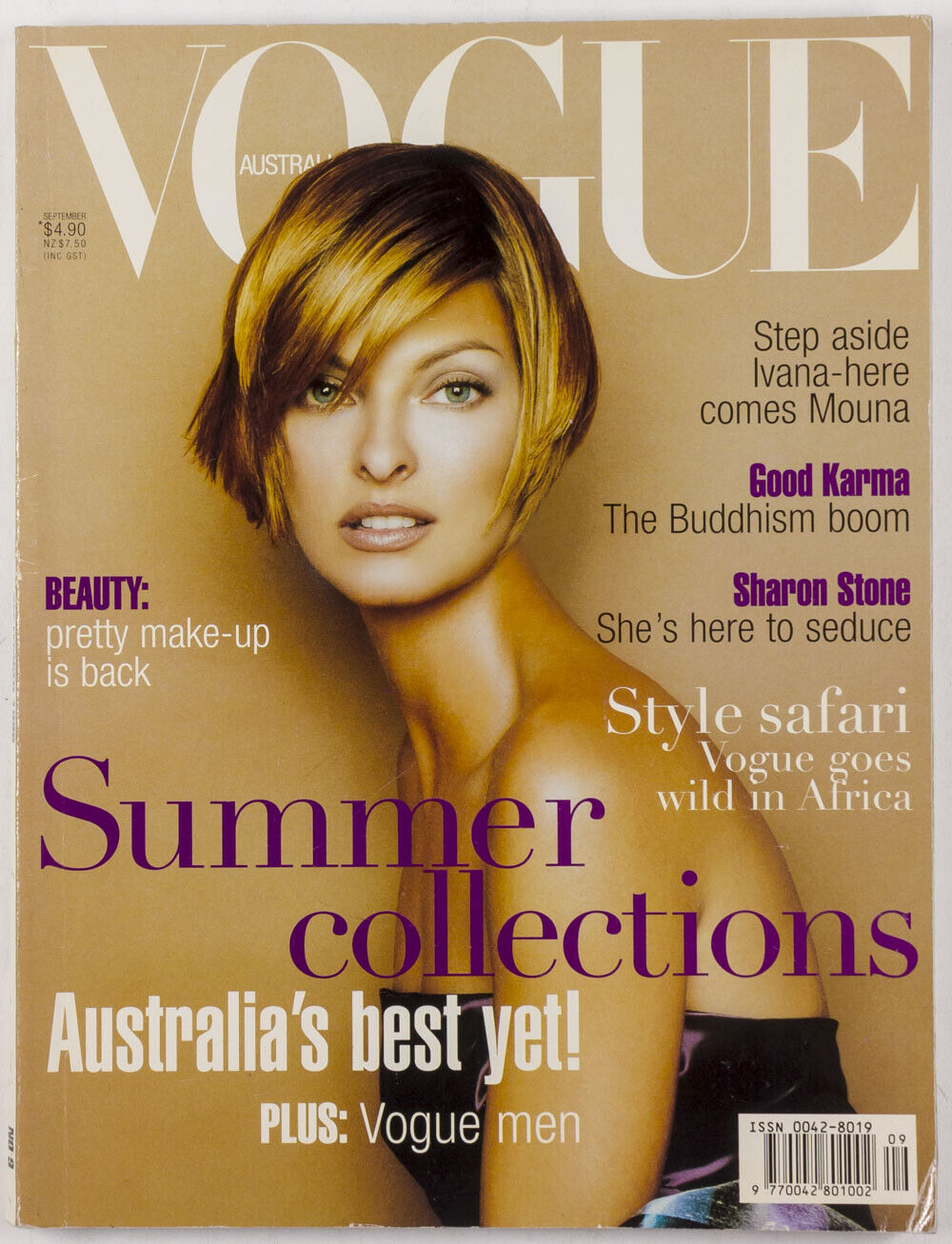 LINDA EVANGELISTA Sharon Stone LINDBERGH Chaos Couture VOGUE MEN Africa BULLOCK