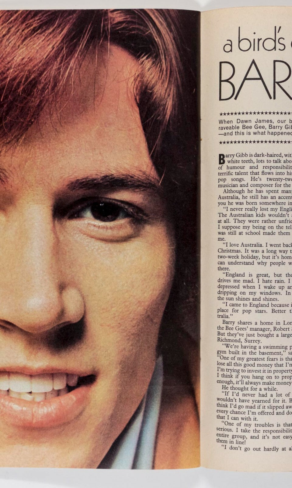 Robert Balser BEATLES Simon Dupree SANDIE SHAW Barry Gibb MOD Rave magazine 60s