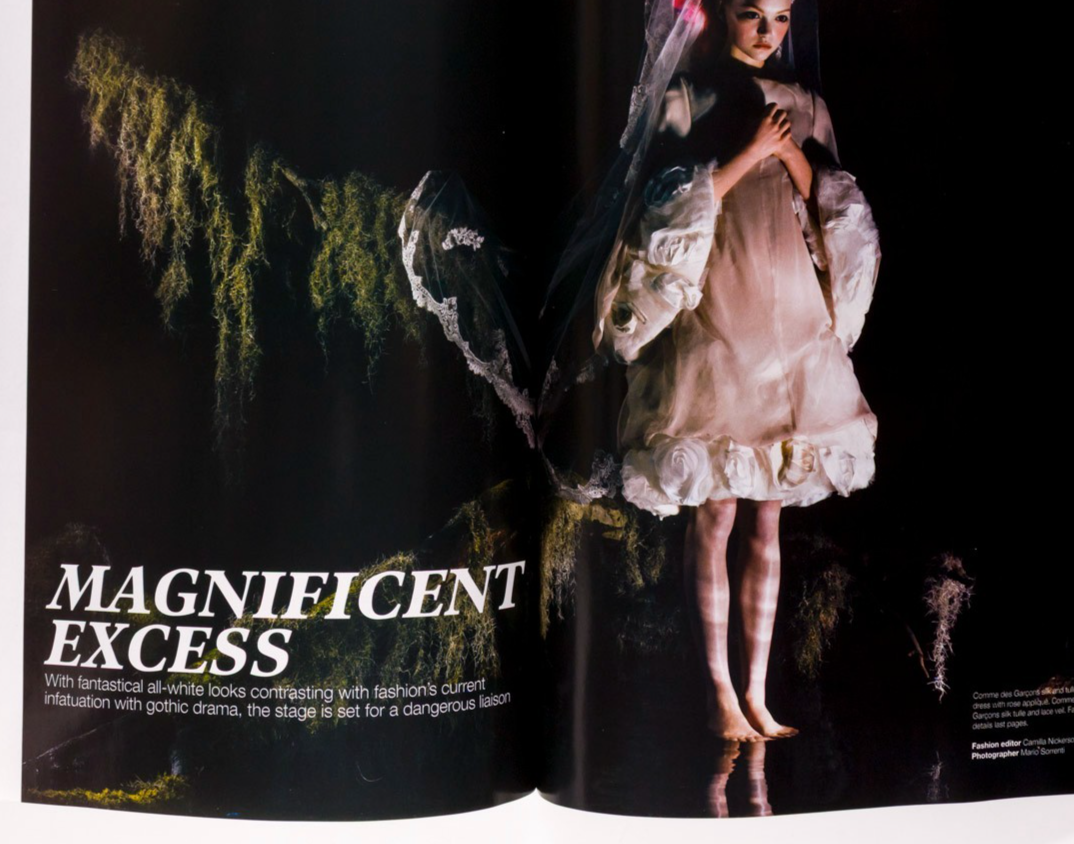 Gemma Ward edit MARC JACOBS Lucian Freud VOGUE AUSTRALIA December 2005 Lily Cole
