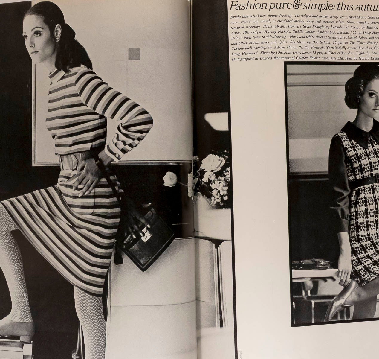 JEAN SHRIMPTON Pattie Boyd TWIGGY Vogue 1967 August HELMUT NEWTON Parkinson ZAID