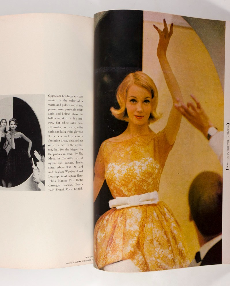 Hiro ANDY WARHOL Saul Leiter HARPERS BAZAAR US November 1959 Balenciaga GIVENCHY
