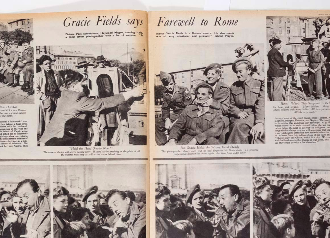 Vivien Leigh GRACIE FIELDS Nuremberg Trial PICTURE POST MAGAZINE December 1945