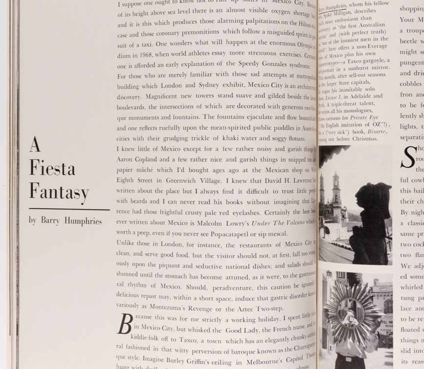 Brigitte Bauer VERUSCHKA Barry Humphries VOGUE AUSTRALIA Dec 1965 Bridget Riley