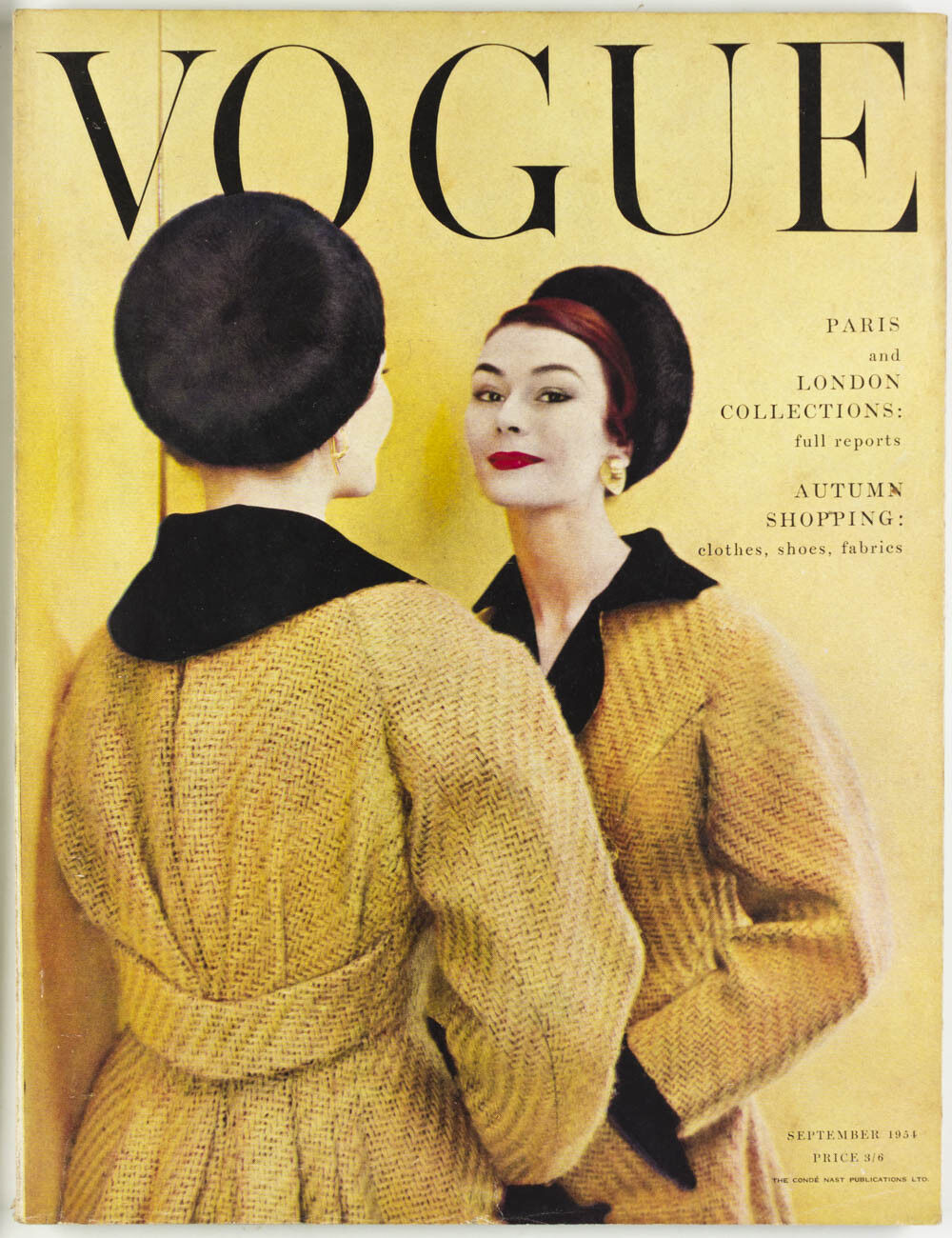 ERWIN BLUMENFELD Paris LONDON Collections AUTUMN Vogue magazine September 1954