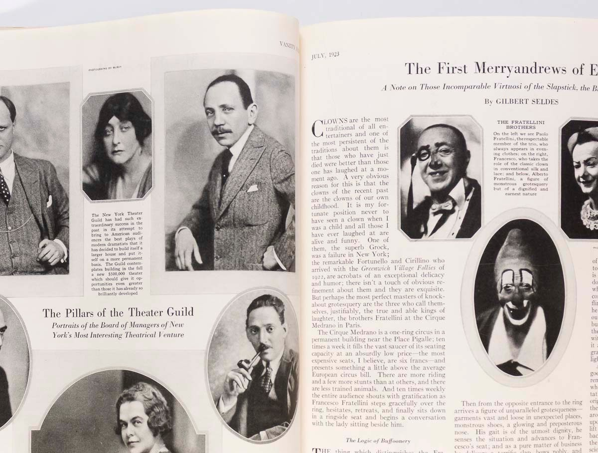 Joseph B Platt T S ELIOT Conan Doyle STEICHEN Gay VANITY FAIR magazine July 1923