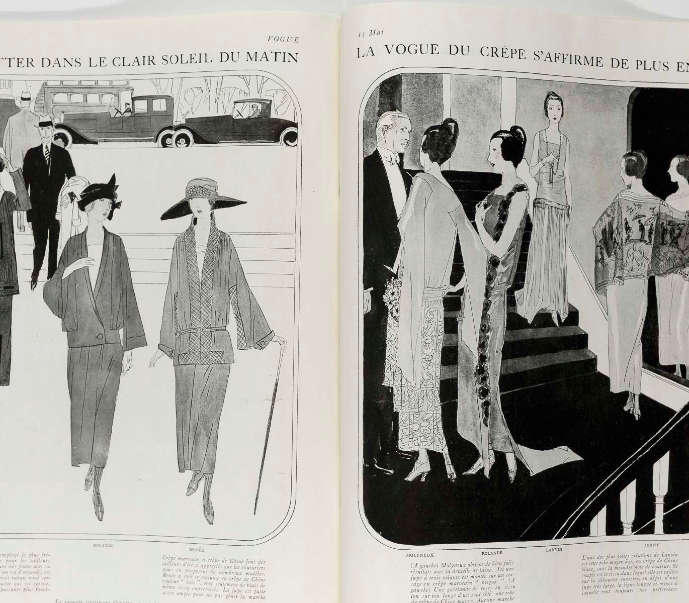 GEORGES LEPAPE Andre Marty DELAGE Maurice Goldberg PARIS VOGUE magazine May 1922