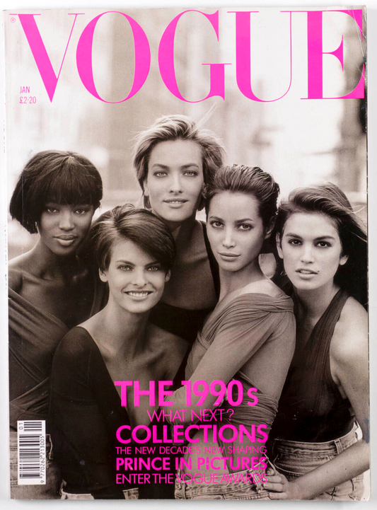 LINDA EVANGELISTA Christy Turlington NAOMI CAMPBELL Cindy Crawford SUPER Vogue