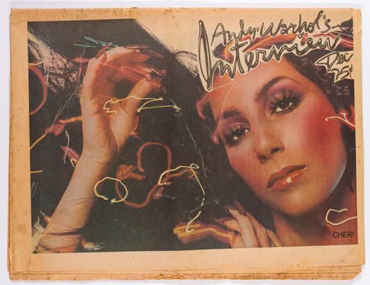 Cher BROOKE SHIELDS Mae West TODD RUNDGREN Peter Hujar WARHOL Interview magazine