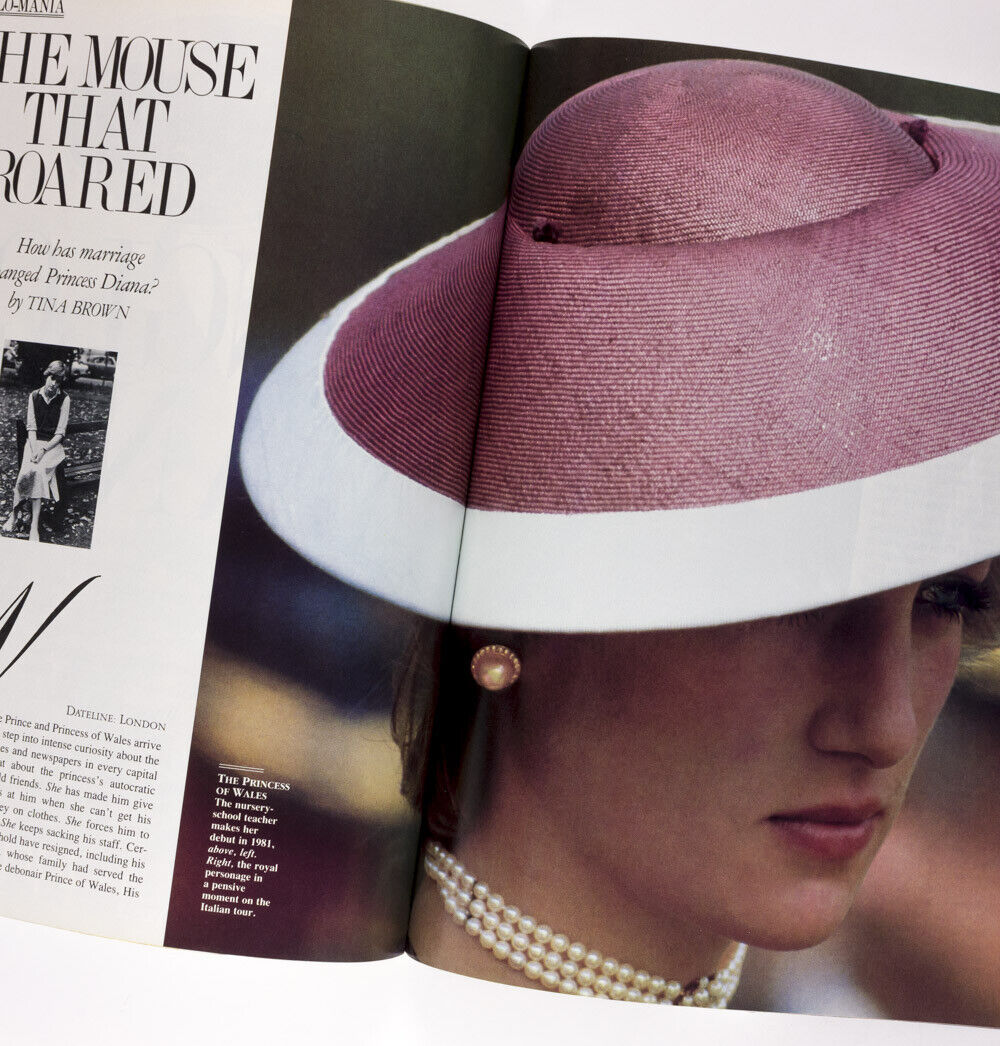 PRINCESS DIANA John Paul Getty Jnr TINA BROWN Auberon Waugh VANITY FAIR magazine