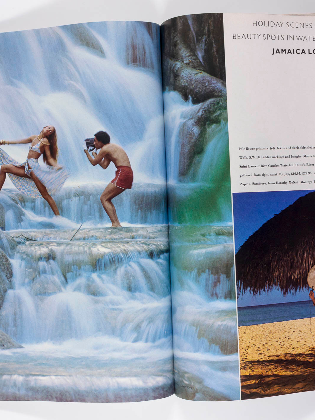 Jerry Hall ANTONIO LOPEZ Norman Parkinson DONOVAN Jamaica TOSCANI Vogue May 1975