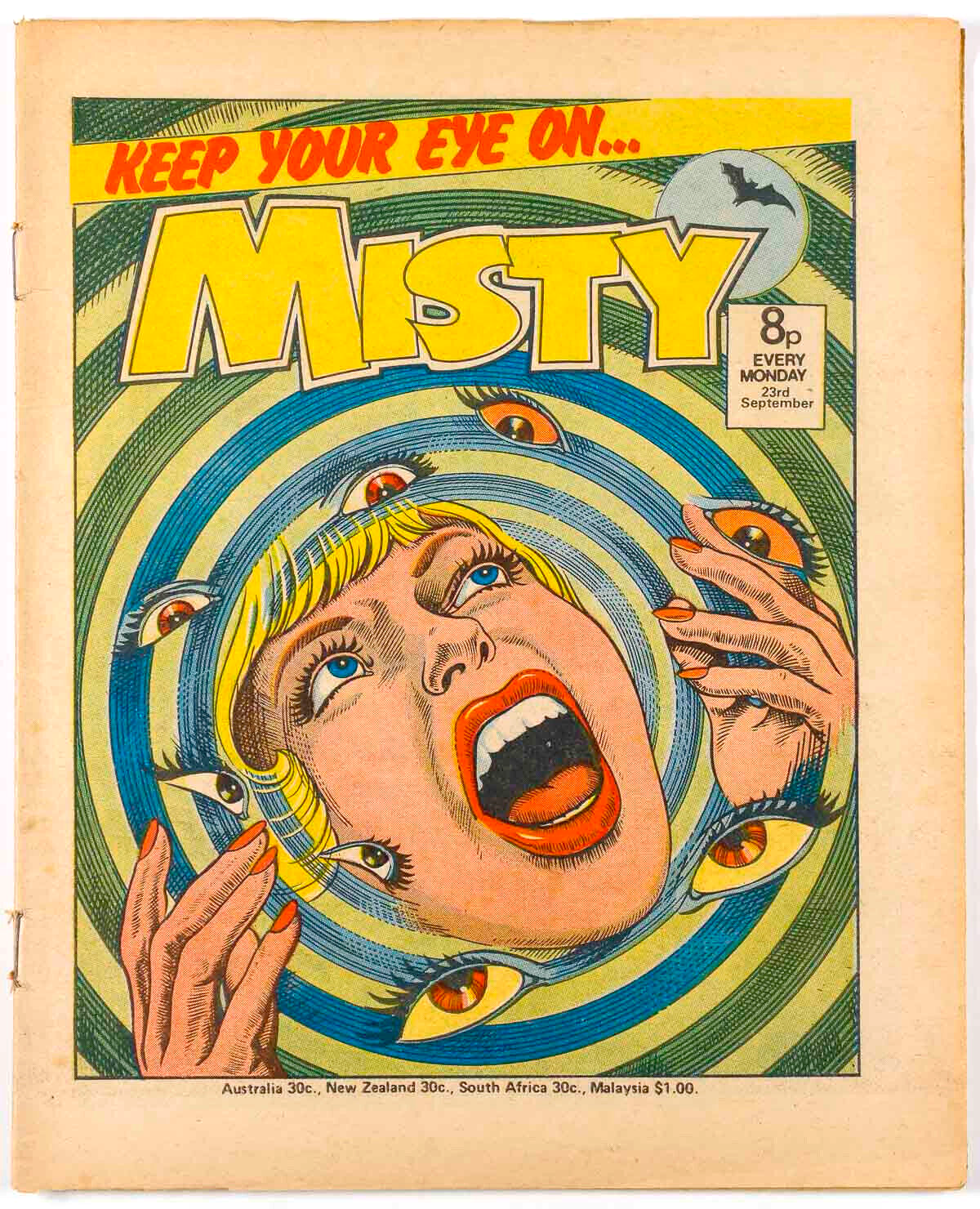 KEEP YOUR EYE ON MISTY Horror COMIC magazine 23 September 1978 teen PSYCH Girls